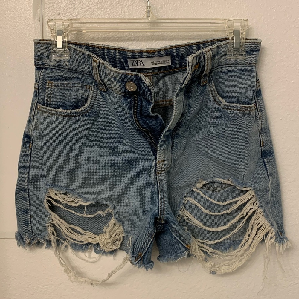 Zara high waist jean shorts size 2